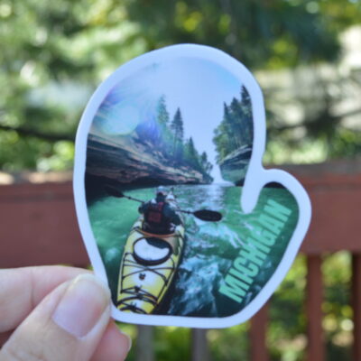 Decal Kayaking at Pictured Rocks in Michigan
