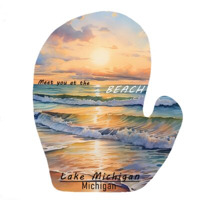 Decal Lake Michigan Sunset